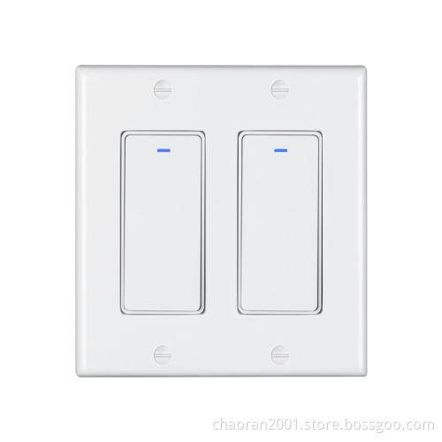 Tuya App Control US Smart Wifi Light Switch With Remote Control Compatible With Alexa Google Home Timing Function Smart Switch